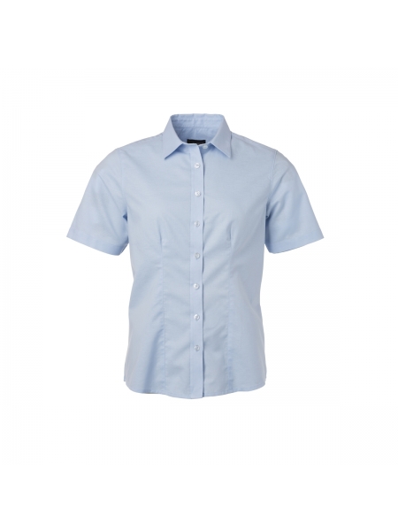 camicia-donna-manica-corta-oxford-james-nicholson-light blue.jpg